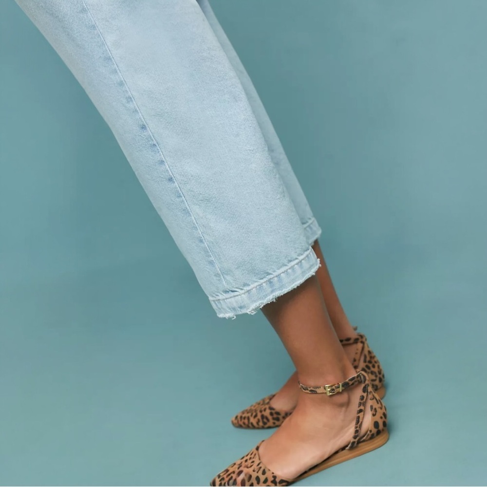 Anthropologie DL1961 Hepburn High-Rise Cropped Wide-Leg Jean NWT Size 26 - Picture 4 of 15